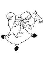 coloriage anastasia le chien et le chat